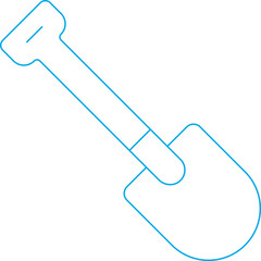 Showels icon single vector illustration
