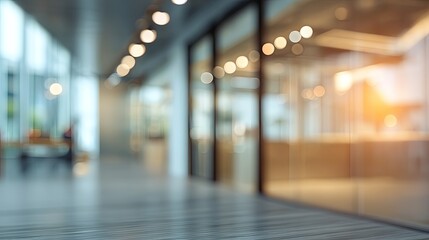 Business meeting scene in modern office blurred background contemporary environment professional view