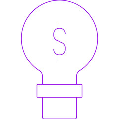 Bulb icon single vector illustration