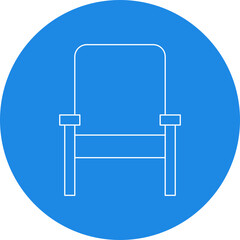 Chair icon single vector illustration 