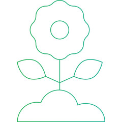 Flower icon single vector illustration