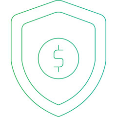 Sheild icon single vector illustration