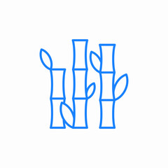 bamboo plants nature icon sign vector