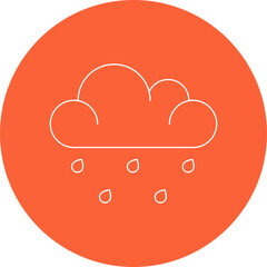 Rain icon single vector illustration