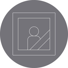 Profile picture icon single vector illustration