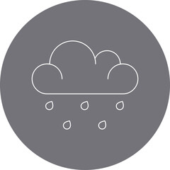 Rain icon single vector illustration