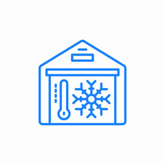 cold storage icon sign vector