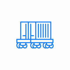 container cargo storage icon sign vector