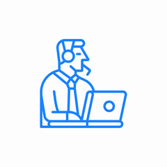 customer service support helpdesk icon sign vector