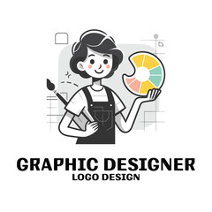 Graphic Designer Vector Logo Design