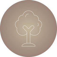 Tree icon single vector illustration
