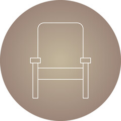 Chair icon single vector illustration
