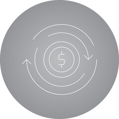 Coin icon single vector illustration