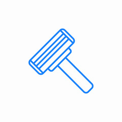 gavel justice law icon sign vector