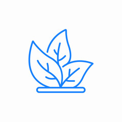 green leaves icon icon sign vector