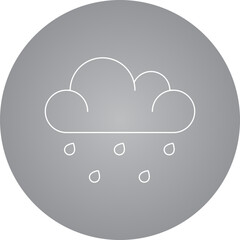 Rain icon single vector illustration
