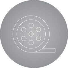 Video clips icon single vector illustration