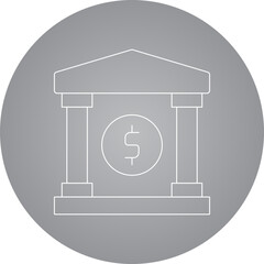 Bank icon single vector illustration