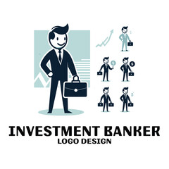 Investment Banker Vector Logo Design