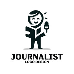 Journalist Vector Logo Design