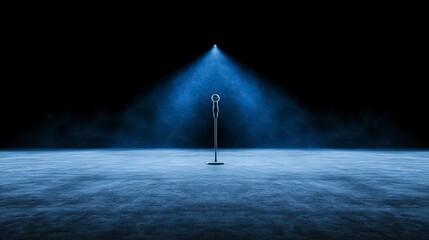Empty Stage  Spotlight on Microphone  Open Mic Night  Performance  Concert  Music  Audio