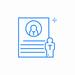 personal data protection icon sign vector