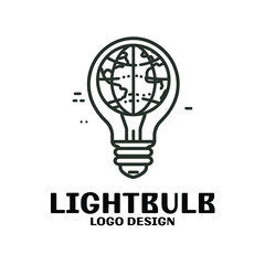 Lightbulb Vector Logo Design