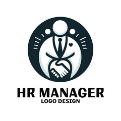 HR Manager Vector Logo Design