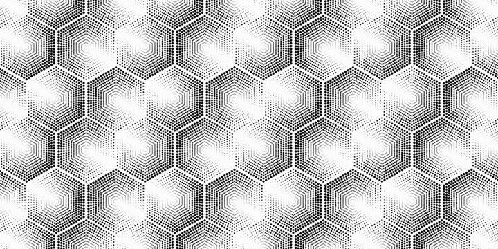 Vector light gray geometric halftone seamless pattern. Retro pointillism vector seamless background. Vector bright dotted texture. Vector continuous abstract retro pattern