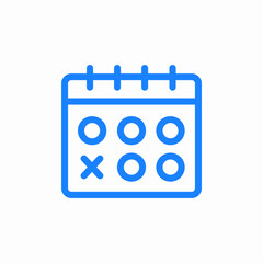 calendar appointments schedule icon sign vector