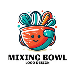 Mixing Bowl Vector Logo Design