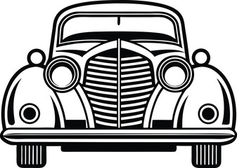 Vintage Silhouette Collection of Antique and Classic 1930s Car