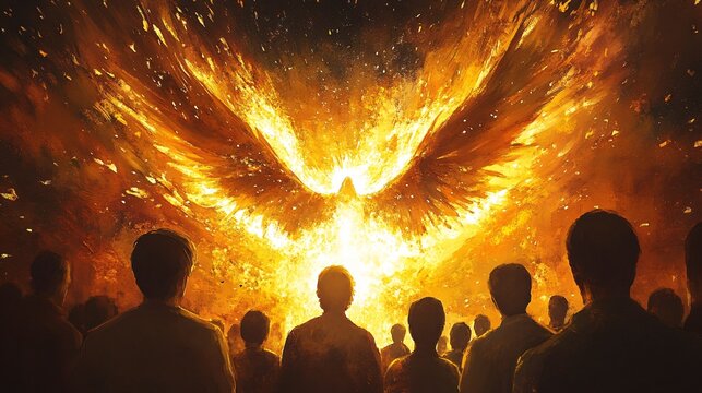 Pentecost Sunday: Holy Spirit Comes Tongue Image for Inspirational Religious Illustration