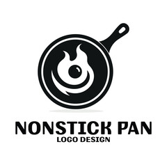 Nonstick Pan Vector Logo Design