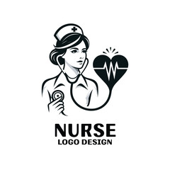 Nurse Vector Logo Design