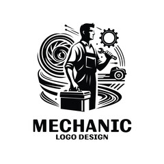 Mechanic Vector Logo Design
