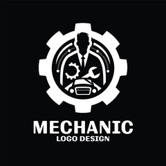 Mechanic Vector Logo Design