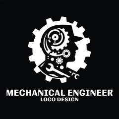 Mechanical Engineer Vector Logo Design