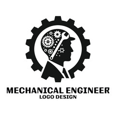 Mechanical Engineer Vector Logo Design