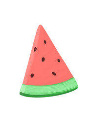 Transparent background watermelon, summer, fruit