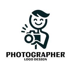Photographer Vector Logo Design