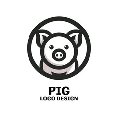 Pig Vector Logo Design