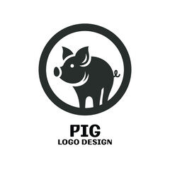 Pig Vector Logo Design