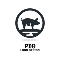 Pig Vector Logo Design
