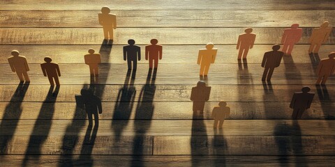 Understanding Microaggressions: A Business Illustration Showcasing Dynamics in Office Background with People, Wood Table, and Paper Elements