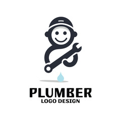 Obraz premium Plumber Vector Logo Design