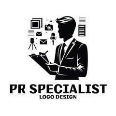 PR Specialist Vector Logo Design