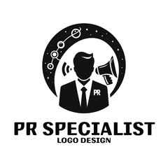 PR Specialist Vector Logo Design