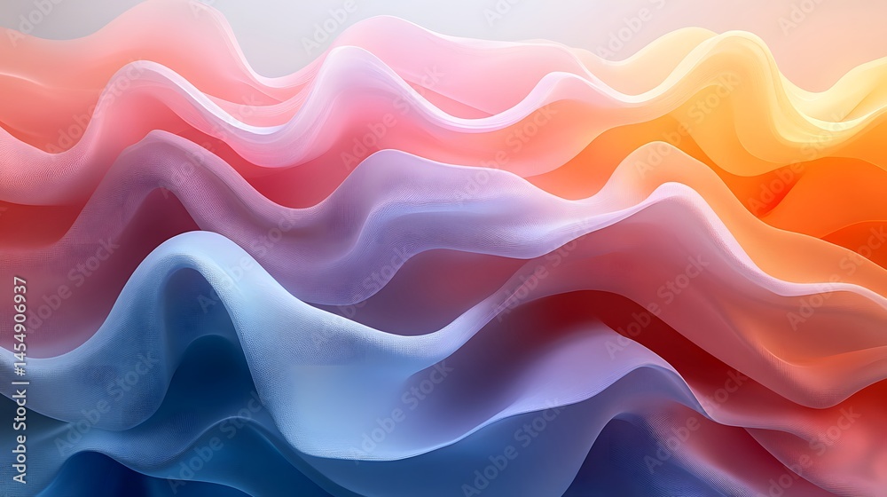 Fototapete Soft pastel cubes stack endlessly in infinite abstract dimensions