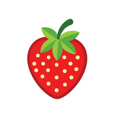 strawberry on white background
